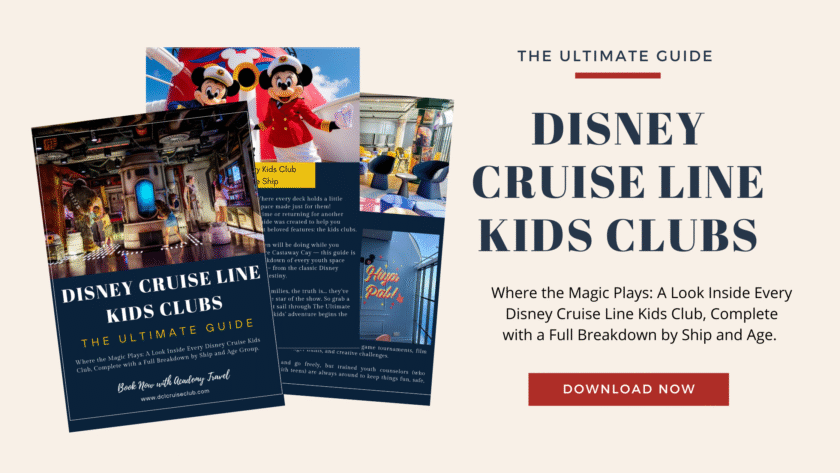 disney cruise line kids clubs