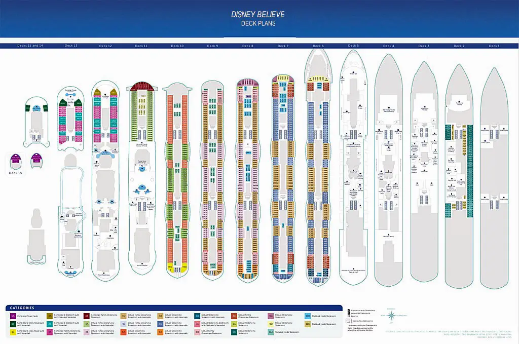 Disney Believe Deck Plans